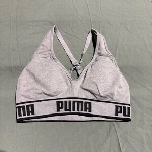 PUMA Women's Gray Sports Bra Size Small